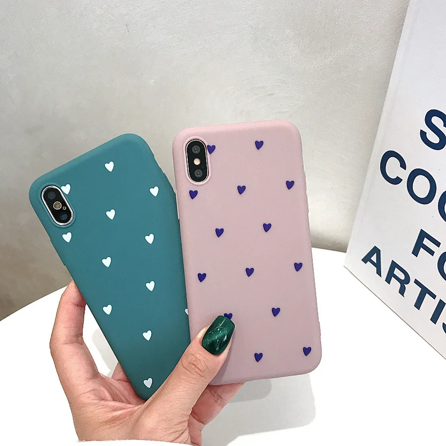 For Iphone 6 6S 7 8 Plus Case for Iphone XS Max XR X Back Cover Soft TPU Silicone Simple Cases Love Heart Pattern Phone Case
For Iphone 6 6S 7 8 Plus Case for Iphone XS Max XR X Back Cover Soft TPU Silicone Simple Cases Love Heart Pattern Phone Case