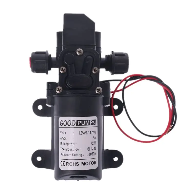 DC 12V 130PSI 6L/Min Water High Pressure Diaphragm Self Priming Pump 70WWholesale and dropshipping
DC 12V 130PSI 6L/Min Water High Pressure Diaphragm Self Priming Pump 70WWholesale and dropshipping