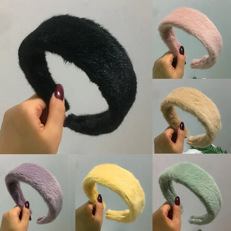 Simple Wide-Brimmed Furry Hair Bands Winter Hair Accessories Plush Hair Hoop Faux Fur Headband Imitation Rabbit Fur Solid Color
Simple Wide-Brimmed Furry Hair Bands Winter Hair Accessories Plush Hair Hoop Faux Fur Headband Imitation Rabbit Fur Solid Color