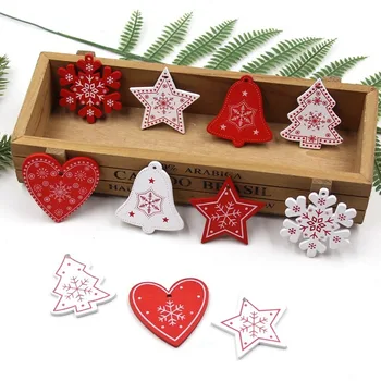 12PCS/Lot DIY White&Red Christmas Printed Wooden Pendants Ornaments For Kids Christmas Gifts Xmas Tree Ornaments Decorations
12PCS/Lot DIY White&Red Christmas Printed Wooden Pendants Ornaments For Kids Christmas Gifts Xmas Tree Ornaments Decorations