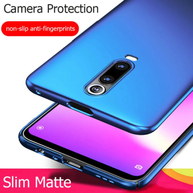 Redmi Note 8T 8 Pro 7 7A чехол Utra тонкий Жесткий ПК Противоскользящий для Xiaomi Mi 9T 9 SE A3 Lite A2 8A |