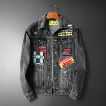 YASUGUOJI Hip Hop Fashion Patochwork Jeans Jacket Men Cotton Casual Streetwear Denim Jacket Coat for Men Spring Male New Jackets
YASUGUOJI Hip Hop Fashion Patochwork Jeans Jacket Men Cotton Casual Streetwear Denim Jacket Coat for Men Spring Male New Jackets