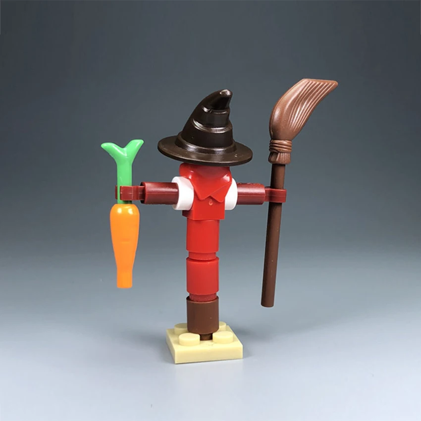 Single Legoings Farm Building Block Scarecrow Halloween Scene MOC Accessories Brick Children DIY Kit Toy Gift (3)