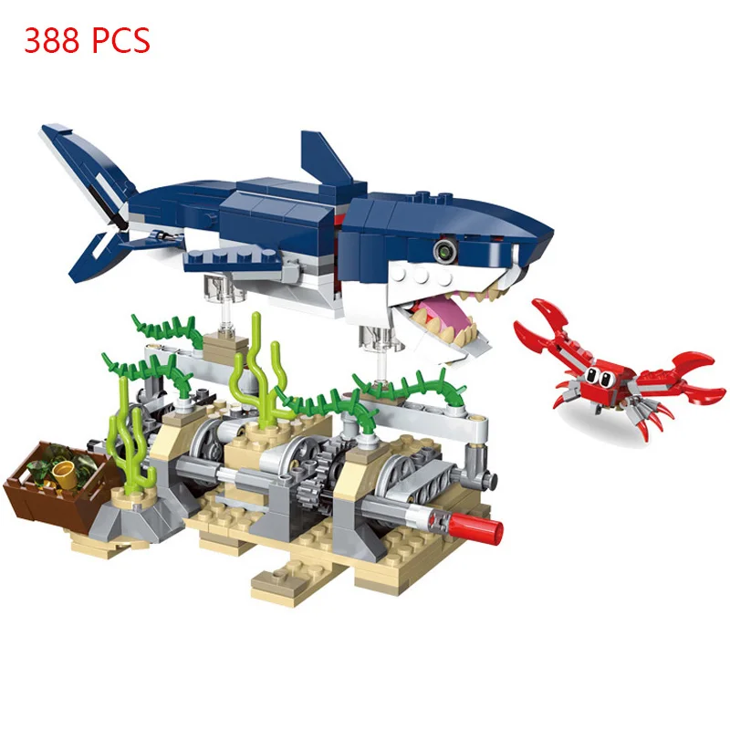 Creator 3 in 1 Deep Sea Creatures Shark and Crab Building Blocks Classic ModelKids Toys Children Gifts Compatible 31088
Creator 3 in 1 Deep Sea Creatures Shark and Crab Building Blocks Classic ModelKids Toys Children Gifts Compatible 31088