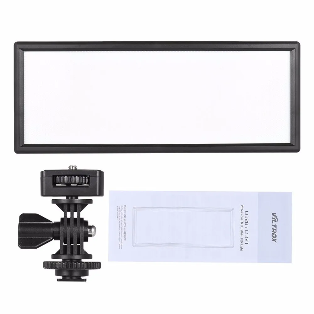 

VILTROX L132T 0.78"/2cm Ultra Thin CRI95 5600K/3300K LED Video Light for Canon Nikon Pentax Olympus DSLR Cameras DV Camcorders