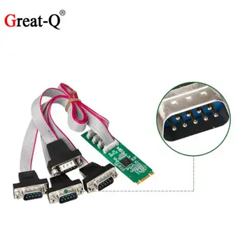 M.2 ngff B key & M key to 4 Ports RS232 db9 com Card mutil-serial port controller M2 Card
M.2 ngff B key & M key to 4 Ports RS232 db9 com Card mutil-serial port controller M2 Card
