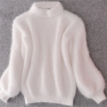 2019 New Fashion Women Winter Sweater Thickened Warm Turtleneck Mohair Female Sweater Casual Solid Lantern Sleeve Slim Pullover
2019 New Fashion Women Winter Sweater Thickened Warm Turtleneck Mohair Female Sweater Casual Solid Lantern Sleeve Slim Pullover