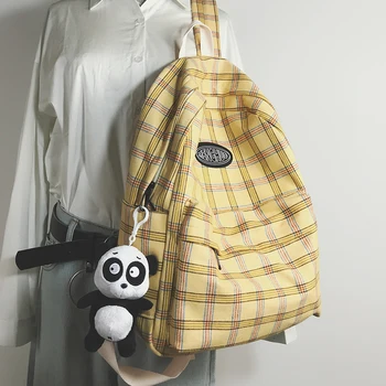 Fashion Classic Plaid Backpack Women's Pure Cotton Campus Style Backpack Large Capacity Anti-theft Travel Backpack
Fashion Classic Plaid Backpack Women's Pure Cotton Campus Style Backpack Large Capacity Anti-theft Travel Backpack