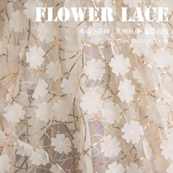 W83 soft mesh three-dimensional applique inlay sequins double craft skin-friendly embroidery lace fabric chiffon applique
W83 soft mesh three-dimensional applique inlay sequins double craft skin-friendly embroidery lace fabric chiffon applique