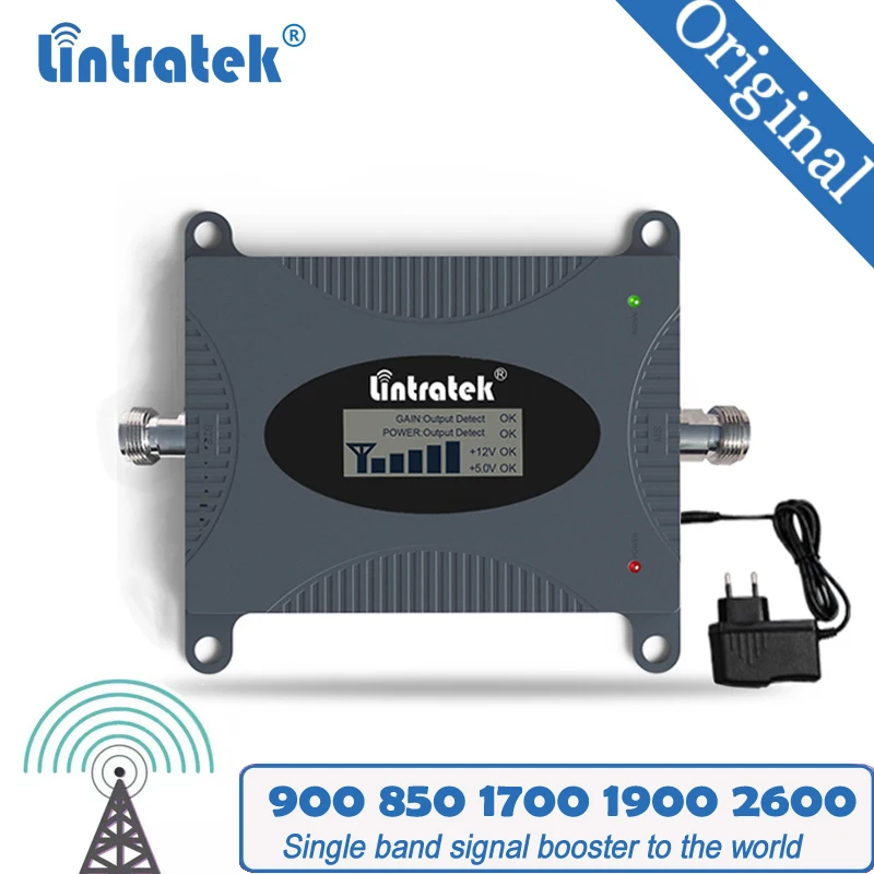 Lintratek Signal Booster Cellular Repeater 850 900 2600 1700 1900 2600mhz Signal Amplifier Amplificador for Europe Asia Americas
Lintratek Signal Booster Cellular Repeater 850 900 2600 1700 1900 2600mhz Signal Amplifier Amplificador for Europe Asia Americas