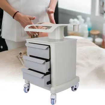 Protable Stand Trolley Cart Shelf Universal Rolling Wheels Storage Rack with 3 Tiers for Salon Spa Use
Protable Stand Trolley Cart Shelf Universal Rolling Wheels Storage Rack with 3 Tiers for Salon Spa Use