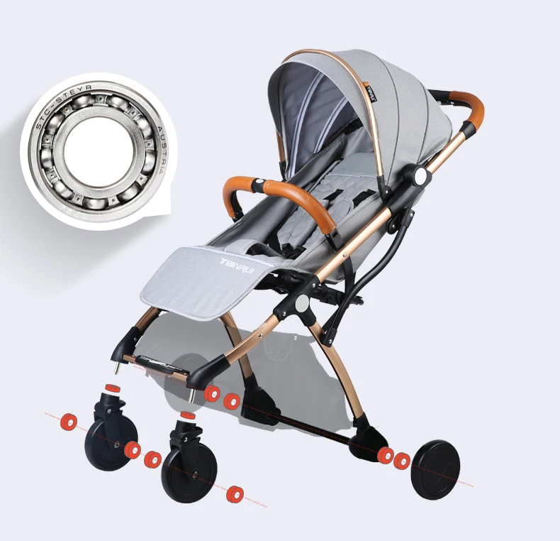 Baby Stroller Trolley Car trolley Folding Baby Carriage 2 in 1 Buggy  Lightweight Pram Europe Stroller Original Pushchair Plane