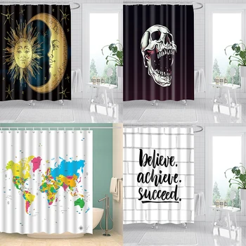 3d shower curtains sets with 12 hooks skull prints fabric bathroom curtain sun moon screen for living room home decoration DW332
3d shower curtains sets with 12 hooks skull prints fabric bathroom curtain sun moon screen for living room home decoration DW332
