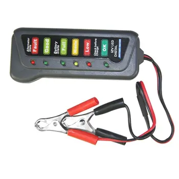 Car 12V Digital Battery Tester Alternator 6 LED Light for Cars Vehicle Battery-Tester Diagnostic Tool
Car 12V Digital Battery Tester Alternator 6 LED Light for Cars Vehicle Battery-Tester Diagnostic Tool