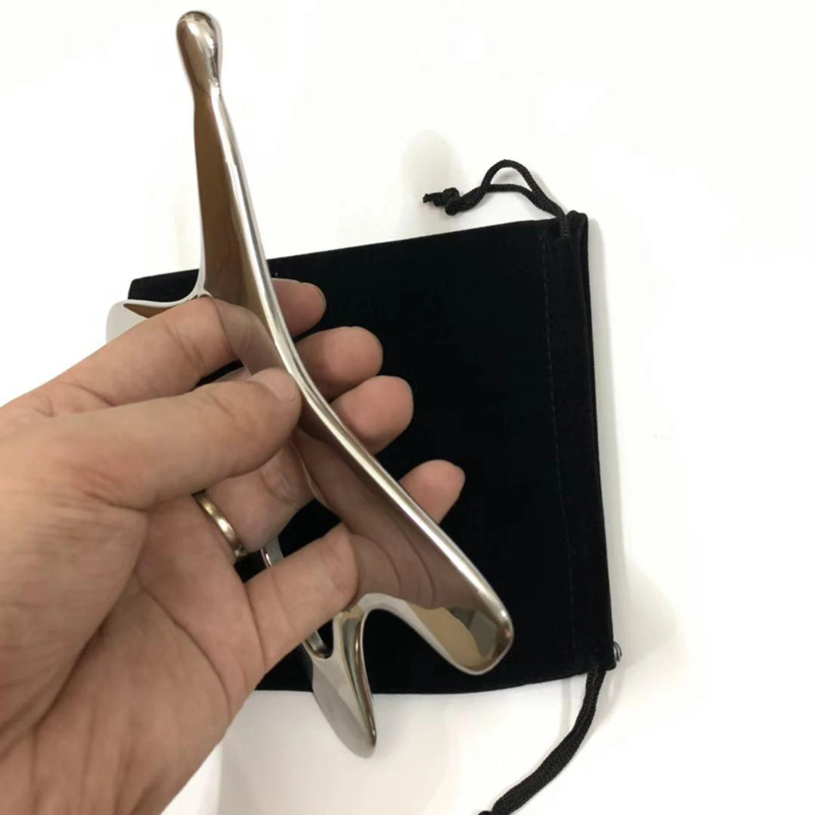 Myofascial Stainless Steel Gua Sha Scraping Massage Tool Easy to Carry Facial Massage Jade Roller Firming Skin Remove Wrinkles Myofascial Stainless Steel Gua Sha Scraping Massage Tool Easy to Carry Facial Massage Jade Roller Firming Skin Remove Wrinkles