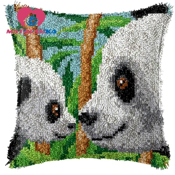 Panda cross-stitch pillow latch hook kits embroidery carpet do it yourself embroidery pillow Foamiran for crafts home decor
Panda cross-stitch pillow latch hook kits embroidery carpet do it yourself embroidery pillow Foamiran for crafts home decor