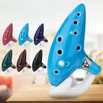 12 Hole Ceromic Ocarina Alto C Tone Handicraft Legend Ocarina with Bracket Musical Instruments Orff Instruments
12 Hole Ceromic Ocarina Alto C Tone Handicraft Legend Ocarina with Bracket Musical Instruments Orff Instruments