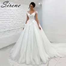 Princess Ball Gown Wedding Dress 2022 V-Neck Lace Appliques Cap Sleeves Bridal Dress With Buttons Back Soft Tull Robe De Mariée
Princess Ball Gown Wedding Dress 2022 V-Neck Lace Appliques Cap Sleeves Bridal Dress With Buttons Back Soft Tull Robe De Mariée