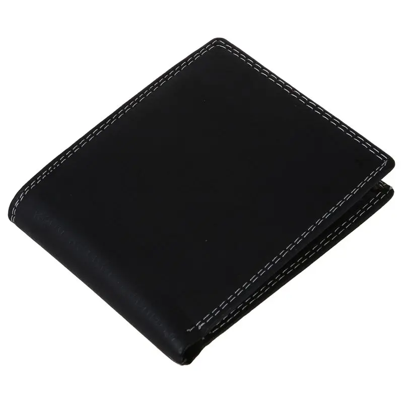 

Men Luxury Leather Card Cash Receipt Holder Organizer Bifold Wallet Coin Purse