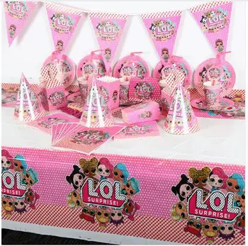 106Pcs Surprise Dolls Theme Baby Shower Boys Birthday Decoration Wedding Event Party Supplies Various Tableware Sets
106Pcs Surprise Dolls Theme Baby Shower Boys Birthday Decoration Wedding Event Party Supplies Various Tableware Sets