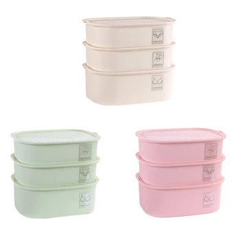 3 Pcs Bra Underwear Storage Boxs Stackable with Lid Grids Home Wardrobe Drawer Closet Organizer Case Socks Underpants Bra Storag
3 Pcs Bra Underwear Storage Boxs Stackable with Lid Grids Home Wardrobe Drawer Closet Organizer Case Socks Underpants Bra Storag
