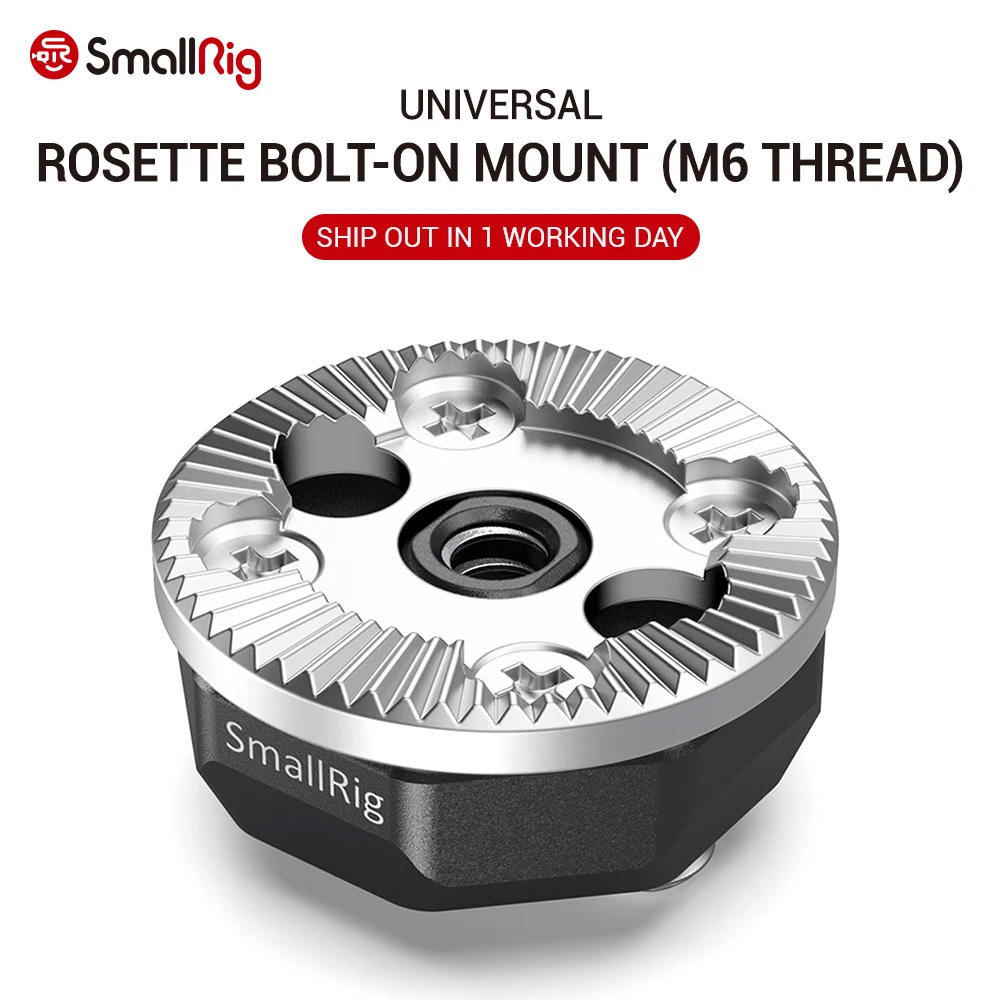 SmallRig Arri Standard Rosette Bolt-On Mount (M6 Thread) for Rosette Side Handle Monitor Holder Attach 2804
SmallRig Arri Standard Rosette Bolt-On Mount (M6 Thread) for Rosette Side Handle Monitor Holder Attach 2804