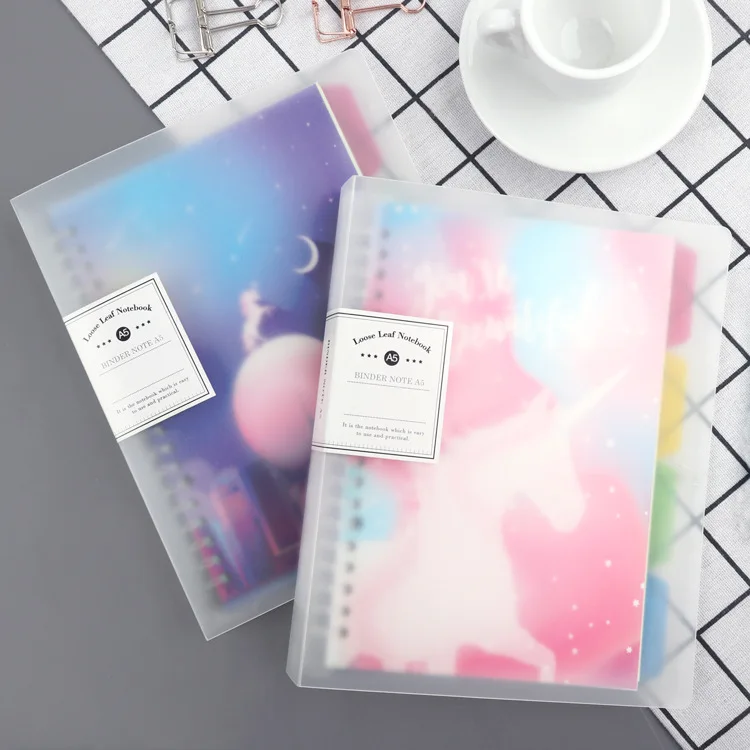 A4/B5/A5 Creative Colored Notebook Transparent Index Cover Spiral Diary Planner Paper Notebook School Office Stationery Supplies
A4/B5/A5 Creative Colored Notebook Transparent Index Cover Spiral Diary Planner Paper Notebook School Office Stationery Supplies