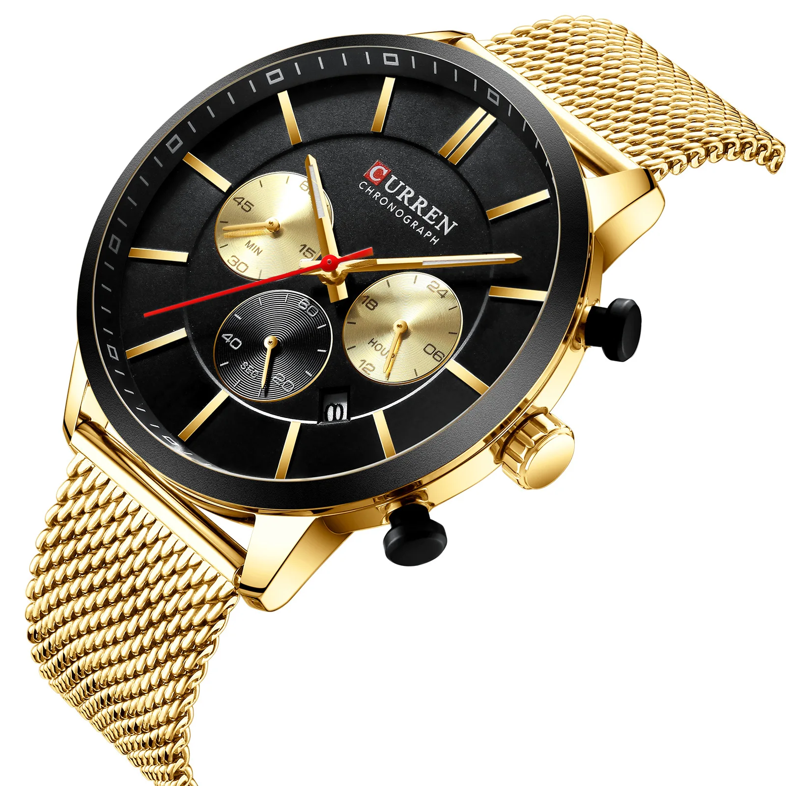 Curren/Karui En New Style 8340 Mesh Belt Watch Waterproof Quartz Multi-functional Six-pin Calendar Business MEN'S Watch
Curren/Karui En New Style 8340 Mesh Belt Watch Waterproof Quartz Multi-functional Six-pin Calendar Business MEN'S Watch
