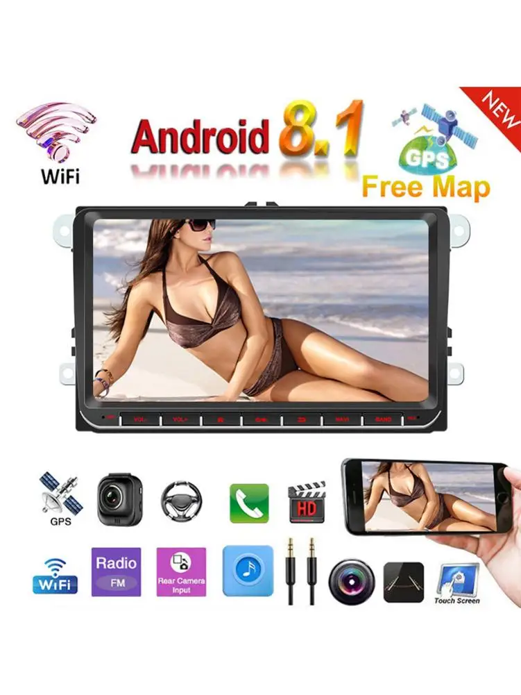 9 Inch Car GPS Navigation Wifi Bluetooth Car Radio Android 8.1 16G HD Touch Screen MP5 Player
9 Inch Car GPS Navigation Wifi Bluetooth Car Radio Android 8.1 16G HD Touch Screen MP5 Player