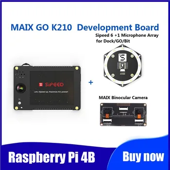 MAIX GO K210 Development Board AI Artificial Intelligence M12 Ultra OpenMV sipeed with Binocular Camera and Microphone Array
MAIX GO K210 Development Board AI Artificial Intelligence M12 Ultra OpenMV sipeed with Binocular Camera and Microphone Array
