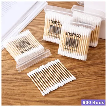 6Packs 600PC Soft Cotton Swab Disposable Tube Double-Headed Bamboo Swab Sanitary Swab Bag Ear Two Tips Cleaning Tool
6Packs 600PC Soft Cotton Swab Disposable Tube Double-Headed Bamboo Swab Sanitary Swab Bag Ear Two Tips Cleaning Tool