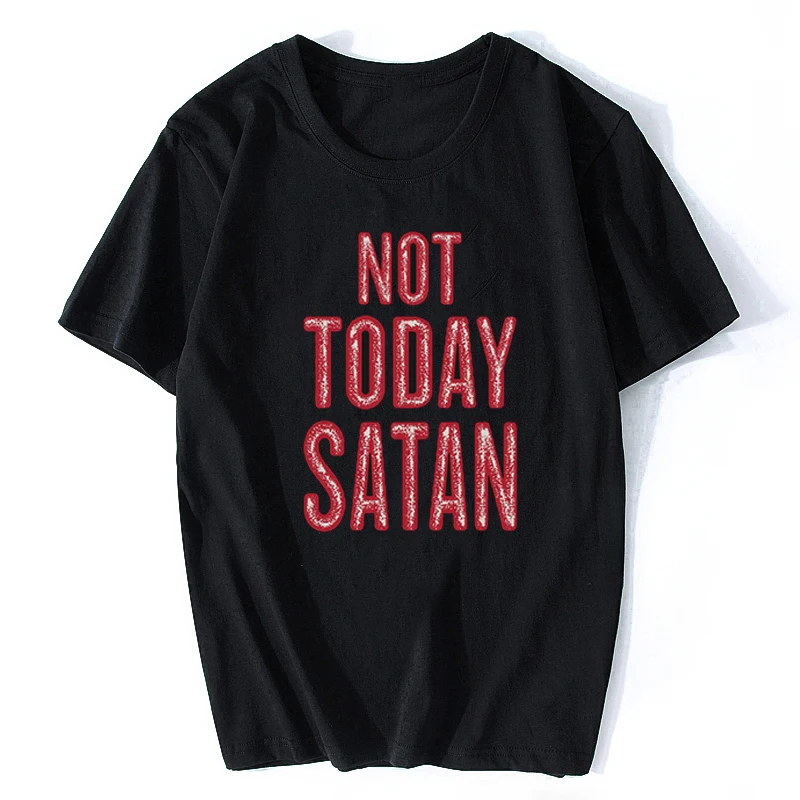 Not Today Satan Letters Women Black T Shirt Cotton Harajuku Fashion Casual Funny Tshirt for Lady Girl Hipster Aesthetic Clothes
Not Today Satan Letters Women Black T Shirt Cotton Harajuku Fashion Casual Funny Tshirt for Lady Girl Hipster Aesthetic Clothes