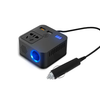 Portable 150W Car Power Inverter DC 12V 24V To 220V AC Converter with QC3.0 USB Car Charger Converter Adapter Voltage Display
Portable 150W Car Power Inverter DC 12V 24V To 220V AC Converter with QC3.0 USB Car Charger Converter Adapter Voltage Display