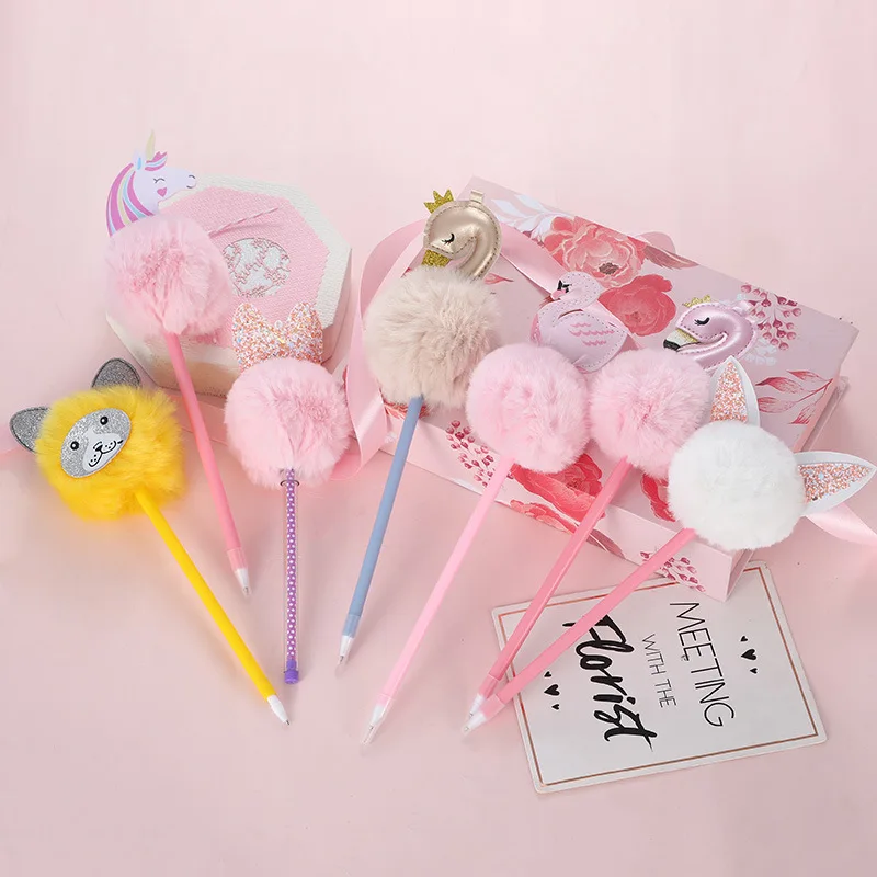 10PCS Creative Animal Plush Ball Neutral Ballpoint Pen Personality Multi-Style Black Pen Students Craft Pens
10PCS Creative Animal Plush Ball Neutral Ballpoint Pen Personality Multi-Style Black Pen Students Craft Pens