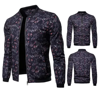 Newest Spring and Autumn Fashion Men's Coat Personality Clothes with Animal Printing Vertical Collar Jacket Streetwear Men Coat
Newest Spring and Autumn Fashion Men's Coat Personality Clothes with Animal Printing Vertical Collar Jacket Streetwear Men Coat