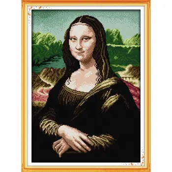 Joy Sunday Mona Lisa Cherish Home Decor Counted Printed Canvas DMC Cross Stitch Kit 11&14CT DIY Embroidery Needlework Set
Joy Sunday Mona Lisa Cherish Home Decor Counted Printed Canvas DMC Cross Stitch Kit 11&14CT DIY Embroidery Needlework Set