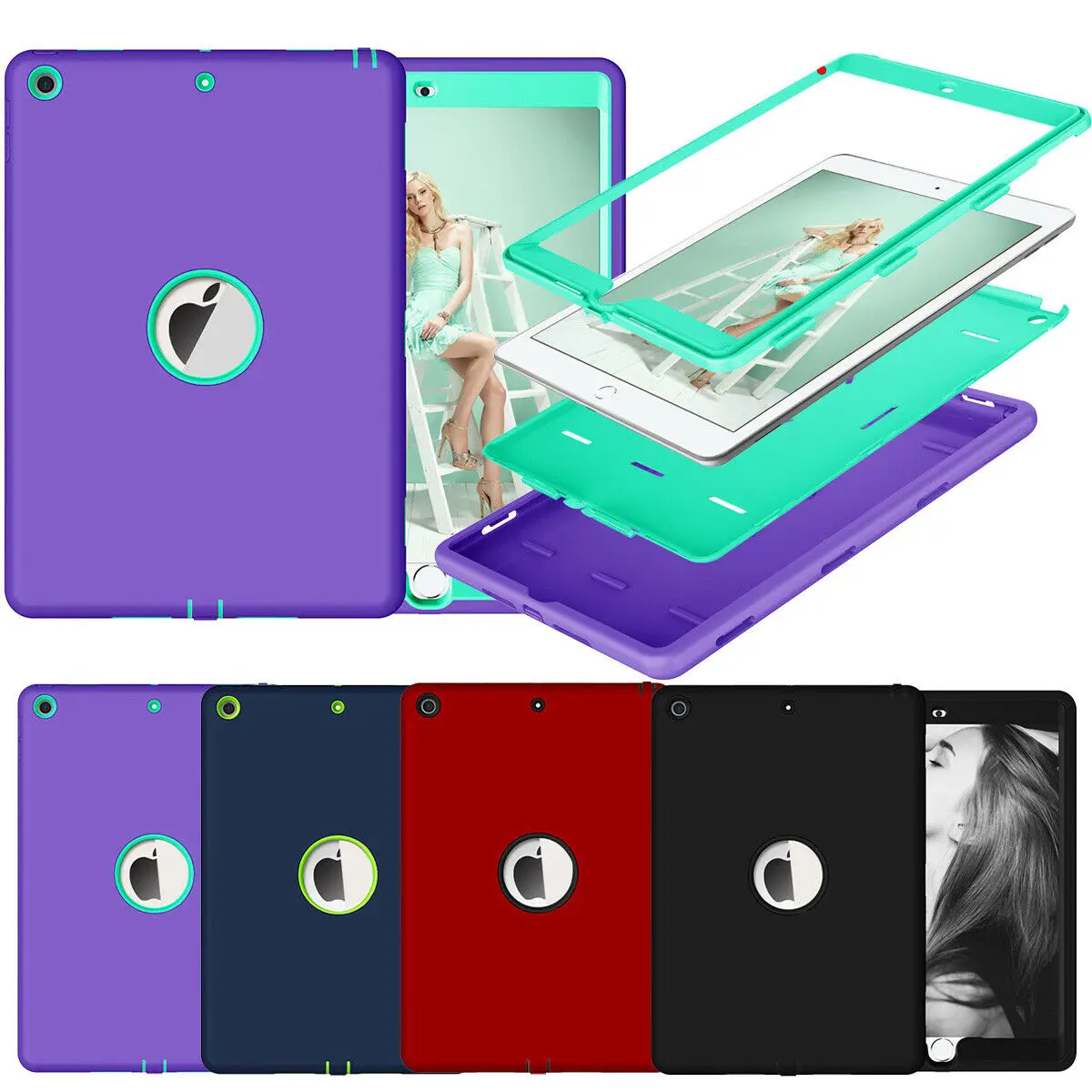 For Apple iPad 10.2" 7th Generation 2019 Case Shockproof Hybrid Protective Cover Silicone Anti Dust Protect Cover for ipad 2019
For Apple iPad 10.2" 7th Generation 2019 Case Shockproof Hybrid Protective Cover Silicone Anti Dust Protect Cover for ipad 2019