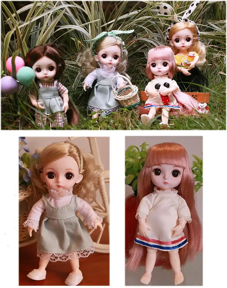 2019 hot 16cm 13 ball joint bjd doll with clothes fashion doll