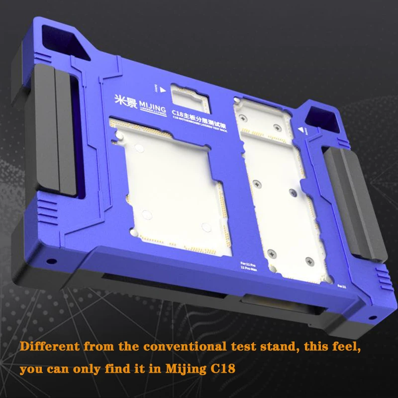 MIJING C18 for iPhone 11 PRO PROMax 3 in 1 Main Board Function Testing Fixture Logic Board Upper And Lower Middle Layered Tester
MIJING C18 for iPhone 11 PRO PROMax 3 in 1 Main Board Function Testing Fixture Logic Board Upper And Lower Middle Layered Tester