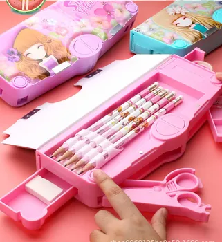 Creative multi-function pencil case for girls multi-layer cute kawaii school penalty pencil bag escolar papelaria chancery etui
Creative multi-function pencil case for girls multi-layer cute kawaii school penalty pencil bag escolar papelaria chancery etui