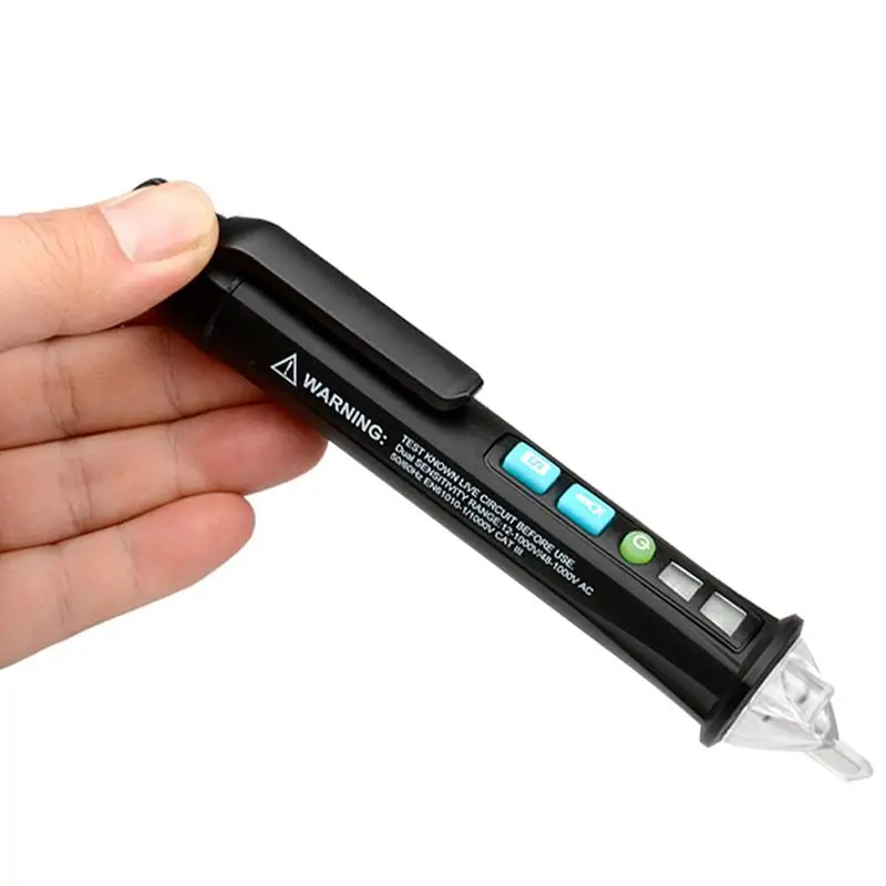 GTBL MESTEK AC10 Non-contact AC Voltage Detector Tester Meter 12V-1000v Pen Style Electric Indicator LED Outlet Voltage Dectetor
GTBL MESTEK AC10 Non-contact AC Voltage Detector Tester Meter 12V-1000v Pen Style Electric Indicator LED Outlet Voltage Dectetor