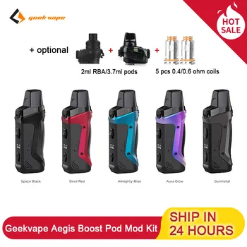 Geekvape Aegis Boost Kit Pod System 1500mah Built-In Battery 40W With 3.7ml Cartridge MTL DTL E Cigs Vape Kit VS VOOPOO Vinci
Geekvape Aegis Boost Kit Pod System 1500mah Built-In Battery 40W With 3.7ml Cartridge MTL DTL E Cigs Vape Kit VS VOOPOO Vinci