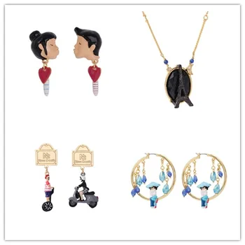 2020 New Arrival Real Copper Earing Brincos Women's Earrings European And American Necklace Couple's Villain Ins Style Han 
2020 New Arrival Real Copper Earing Brincos Women's Earrings European And American Necklace Couple's Villain Ins Style Han