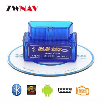 ZWNAV Hot Sale Super Mini Elm327 Bluetooth OBD2 car diagnostic tool code reader For Android Windows V2.1 OBDII Auto Diagnostic
ZWNAV Hot Sale Super Mini Elm327 Bluetooth OBD2 car diagnostic tool code reader For Android Windows V2.1 OBDII Auto Diagnostic