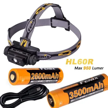 Fenix HL60R 950 Lumen USB rechargeable CREE XM-L2 T6 LED Headlamp with 2 x Fenix 18650 rechargeable Li-ion battery
Fenix HL60R 950 Lumen USB rechargeable CREE XM-L2 T6 LED Headlamp with 2 x Fenix 18650 rechargeable Li-ion battery