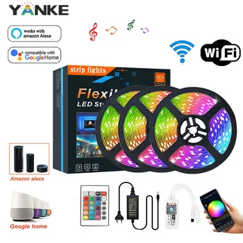 LED Strip Light RGB WiFi Smart LED Strip Backlight Waterproof with Remote 5M 10M RGB Strip 12V Power Supply RGB Tape Full Set
LED Strip Light RGB WiFi Smart LED Strip Backlight Waterproof with Remote 5M 10M RGB Strip 12V Power Supply RGB Tape Full Set