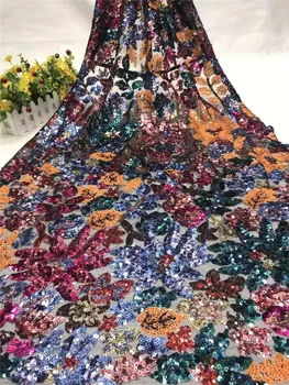 5 color colorful sequin embroidery method mesh African lace fabric suitable for evening dress sequins Nigerian lace fabric
5 color colorful sequin embroidery method mesh African lace fabric suitable for evening dress sequins Nigerian lace fabric