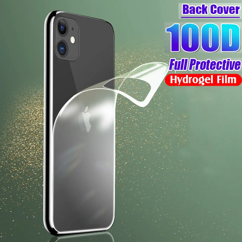 100D Защитная Гидрогелевая пленка для задней панели IPhone 11 Pro X XR XS Max экрана 8 7 6 6s Plus