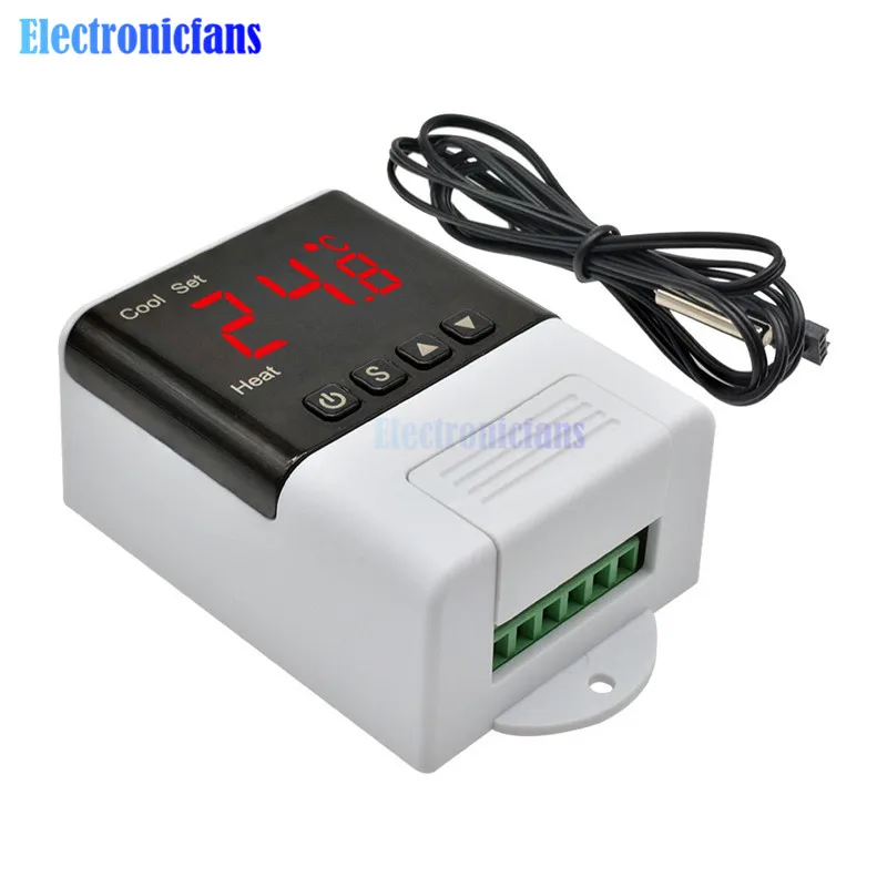 AC 110V 220V DTC-1200 Thermostat LED Digital Microcomputer Computer Intelligent Temperature Controller Thermometer for Aquarium
AC 110V 220V DTC-1200 Thermostat LED Digital Microcomputer Computer Intelligent Temperature Controller Thermometer for Aquarium