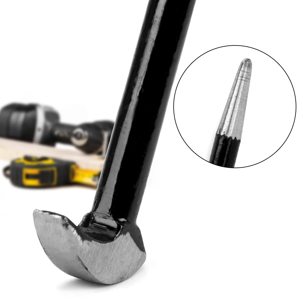 NICEYARD Farm Engine Workshop Pry Bar Crowbars Round Rod Crowbar Nail Puller Steel Rolled Heel Bar 40cm Length
NICEYARD Farm Engine Workshop Pry Bar Crowbars Round Rod Crowbar Nail Puller Steel Rolled Heel Bar 40cm Length